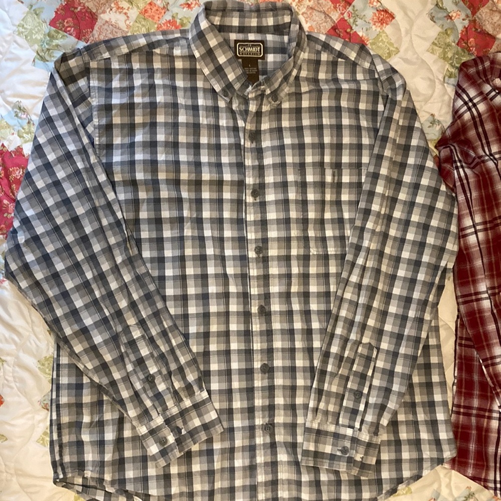 Mens Size L Schmidt l/s shirt